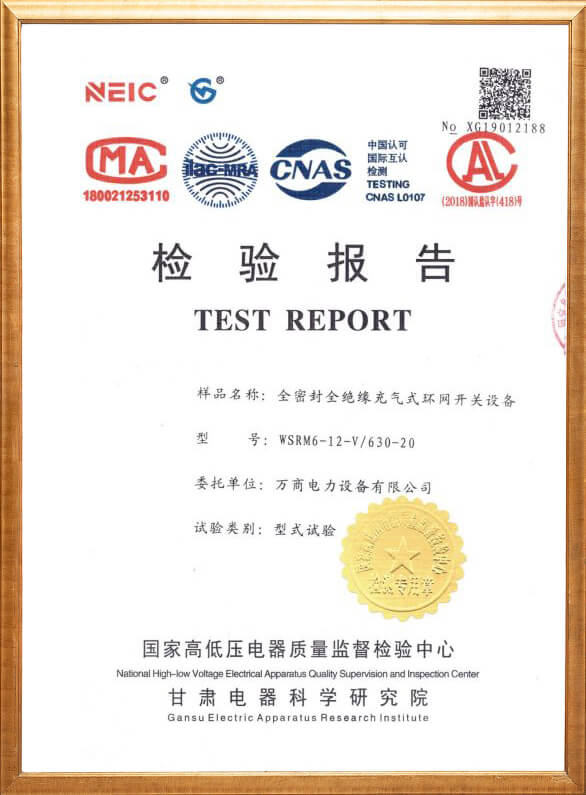 WSRM6-12-V Inspection Report